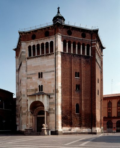 External View of the Baptistry by Romanesque