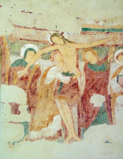 Fresco, Saint-Jean du Liget Chapel, Touraine by Romanesque