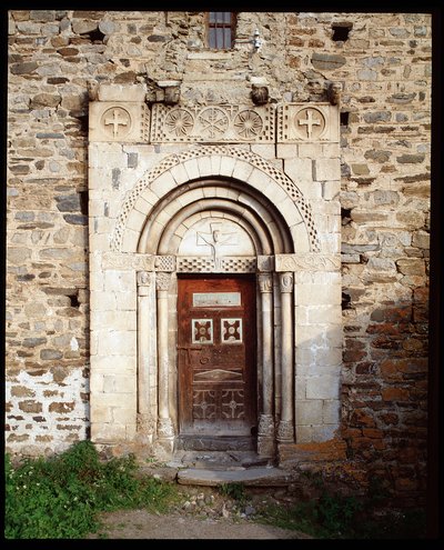 Portal of the church by Romanesque