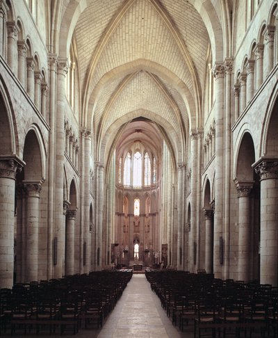 View of the nave by Romanesque