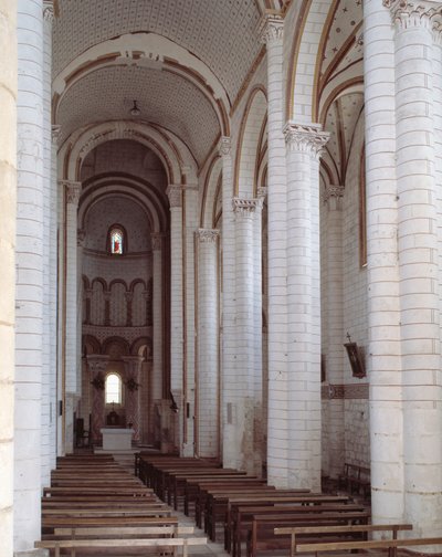 View of the nave by Romanesque