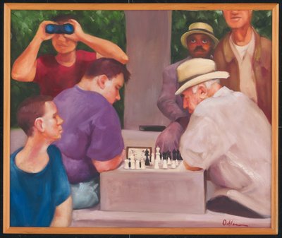 The Chess Players by Rosemarie Adcock
