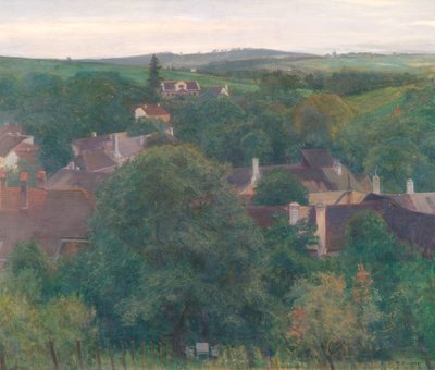 Twilight in Ober-Sievering by Rudolf Bacher