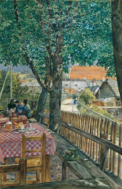 Inn Garden by Rudolf Bernt