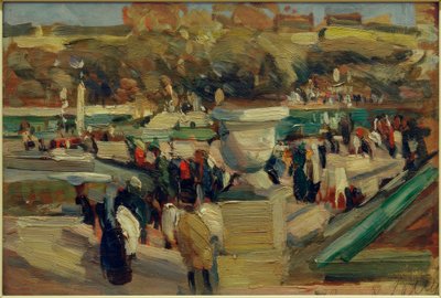 Walkers in the Park (Jardin du Luxembourg), Paris by Rudolf Levy