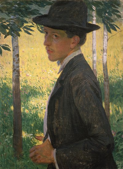 Self-Portrait, around 1905 by Rudolf Vejrych