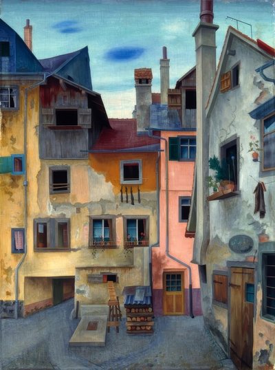 Old Houses in Lindau by Rudolf Wacker