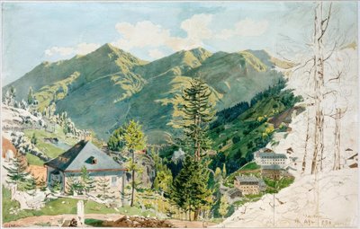 View of Gastein with Gamskarkogel by Rudolf von Alt