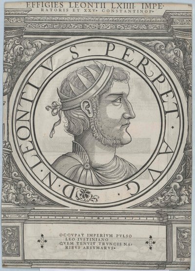 Eastern Roman emperor Leontios by Rudolph Wyssenbach