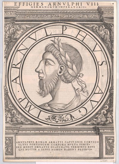 Roman East Francia Emperor Arnulf by Rudolph Wyssenbach