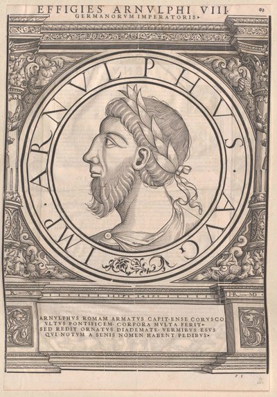 Roman East Francia Emperor Arnulf by Rudolph Wyssenbach