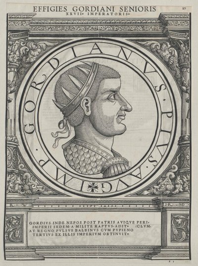 Emperor Gordian I by Rudolph Wyssenbach