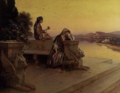 On the Terrace by Rudolphe Ernst