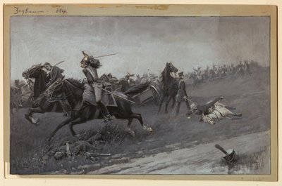 Blücher Unhorsed at Ligny by Rufus Fairchild Zogbaum