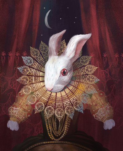 White Like the Moon, 2016 by Runa Anastasiya Rudaya