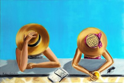 At the Pool by Ruslana Levandovska