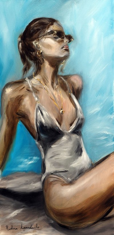 By the Pool by Ruslana Levandovska