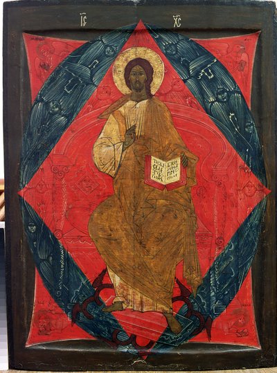 Christ in Majesty by Russian School