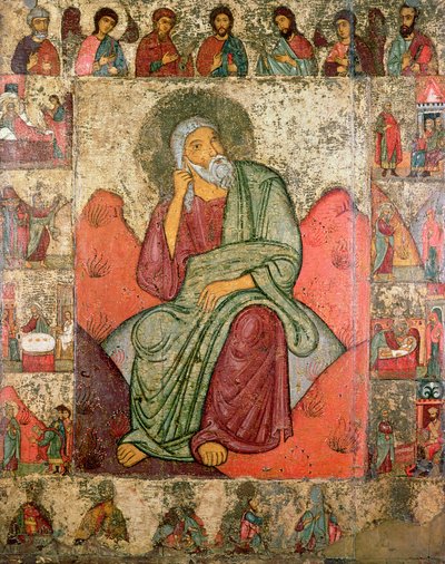The Prophet Elijah, Pskov School by Russian School
