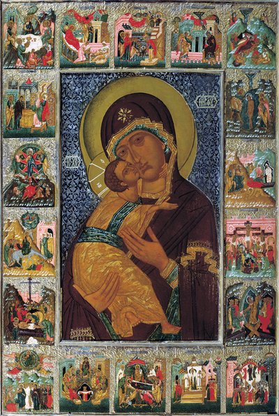 The Virgin of Vladimir by Russian icon.