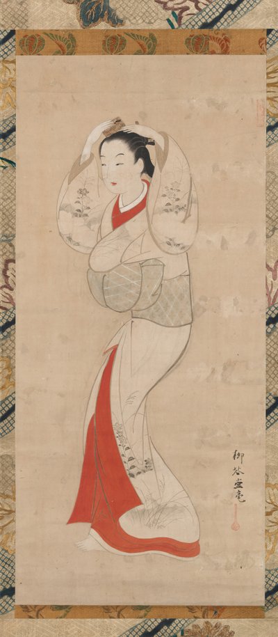 Standing Woman, 1740s by Ryukado