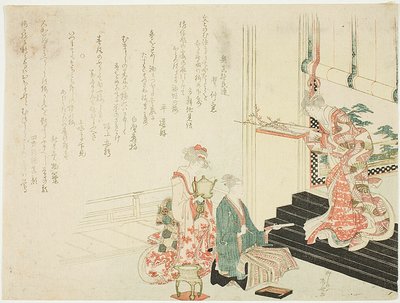 Literati Painting the Plum Flowers by Ryuryukyo Shinsai