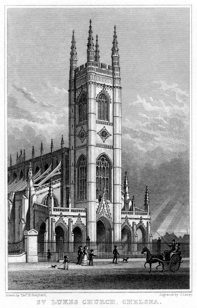 St Lukes Church, Chelsea, London, 1828 by S. Lacey