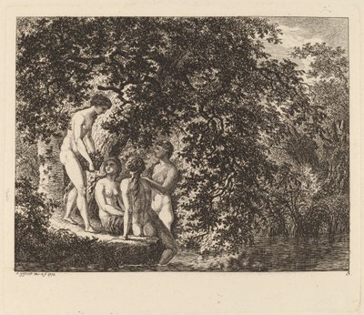 Girl Carrying a Basket of Fruit, 1770 by Salomon Gessner