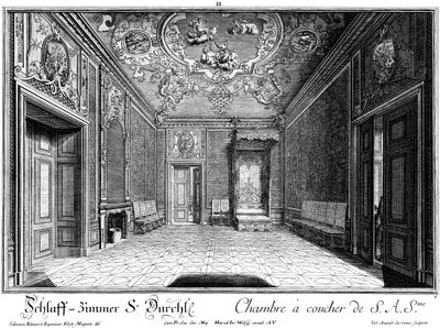 Bedroom of Prince Eugene by Salomon Kleiner