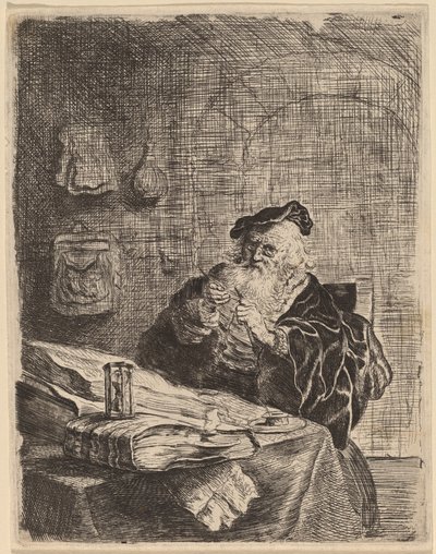 Man with a Penknife by Salomon Koninck