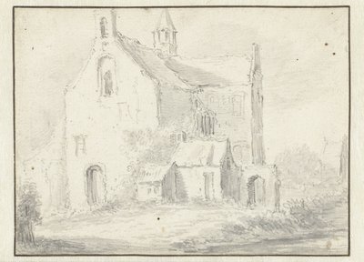 Romanesque Church by Salomon van Ruysdael (possibly)