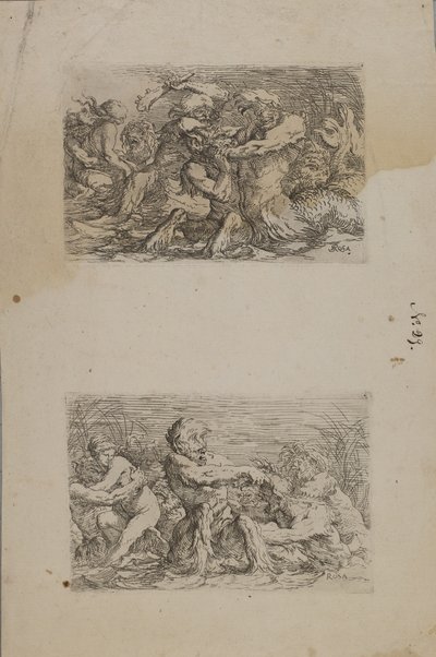 River Gods Battling by Salvator Rosa