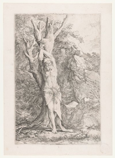 Albert Tied to a Tree by Salvator Rosa