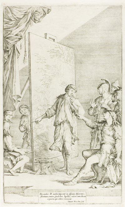 Alexander in the Studio of Apelles by Salvator Rosa