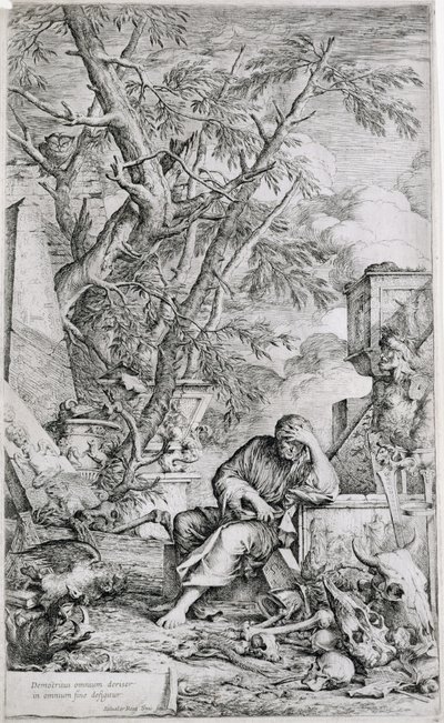 Democritus in Meditation by Salvator Rosa