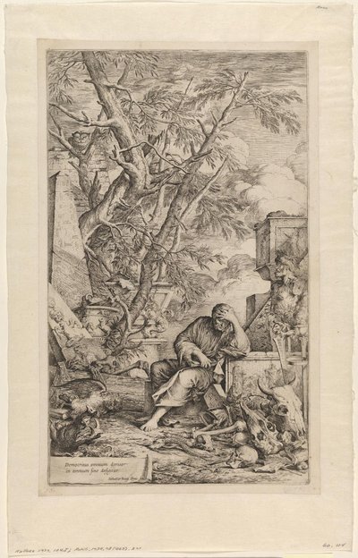 Democritus in Meditation by Salvator Rosa