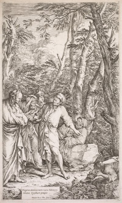 Diogenes and His Cup, 1662 by Salvator Rosa