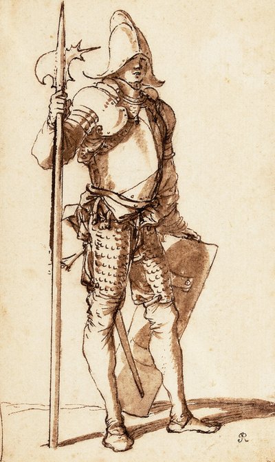 Halberdier by Salvator Rosa