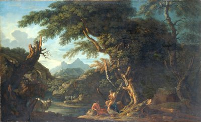 Mercury and the Woodman, 1635-1673 by Salvator Rosa
