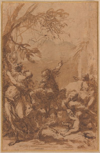 The Nurturing of Jupiter by Salvator Rosa