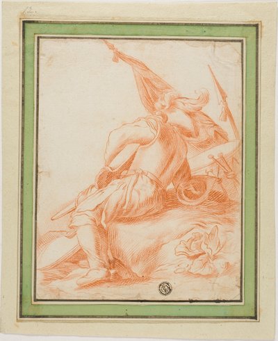 Warrior at Rest by Salvator Rosa