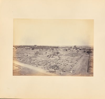 Delhi; The Palace, from the Jama Masjid by Samuel Bourne