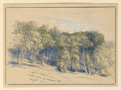 Study of Maple Grove, Greensboro, Vermont by Samuel Colman