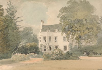 A White House in a Garden Setting by Samuel Davis