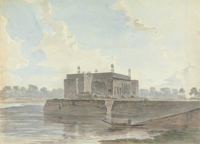Ruined Palace by a River by Samuel Davis