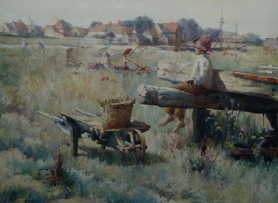 Summertime, Walberswick, Suffolk by Samuel Henry William Llewelyn
