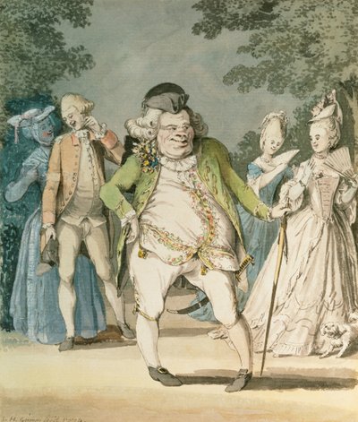The Macaroni, 1774 by Samuel Hieronymous Grimm