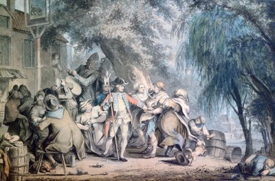 The Recruiting Sergeant, 18th century by Samuel Hieronymous Grimm