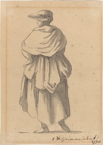 A Peasant Woman by Samuel Hieronymus Grimm