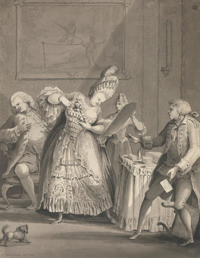 The English Lady at Paris by Samuel Hieronymus Grimm